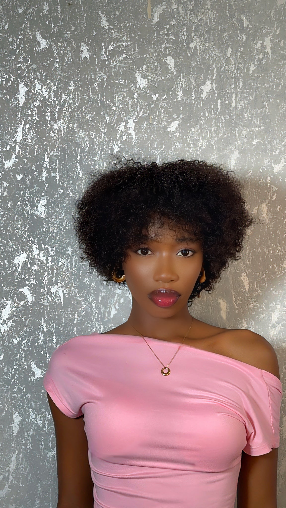 8 inches fringe wet curls